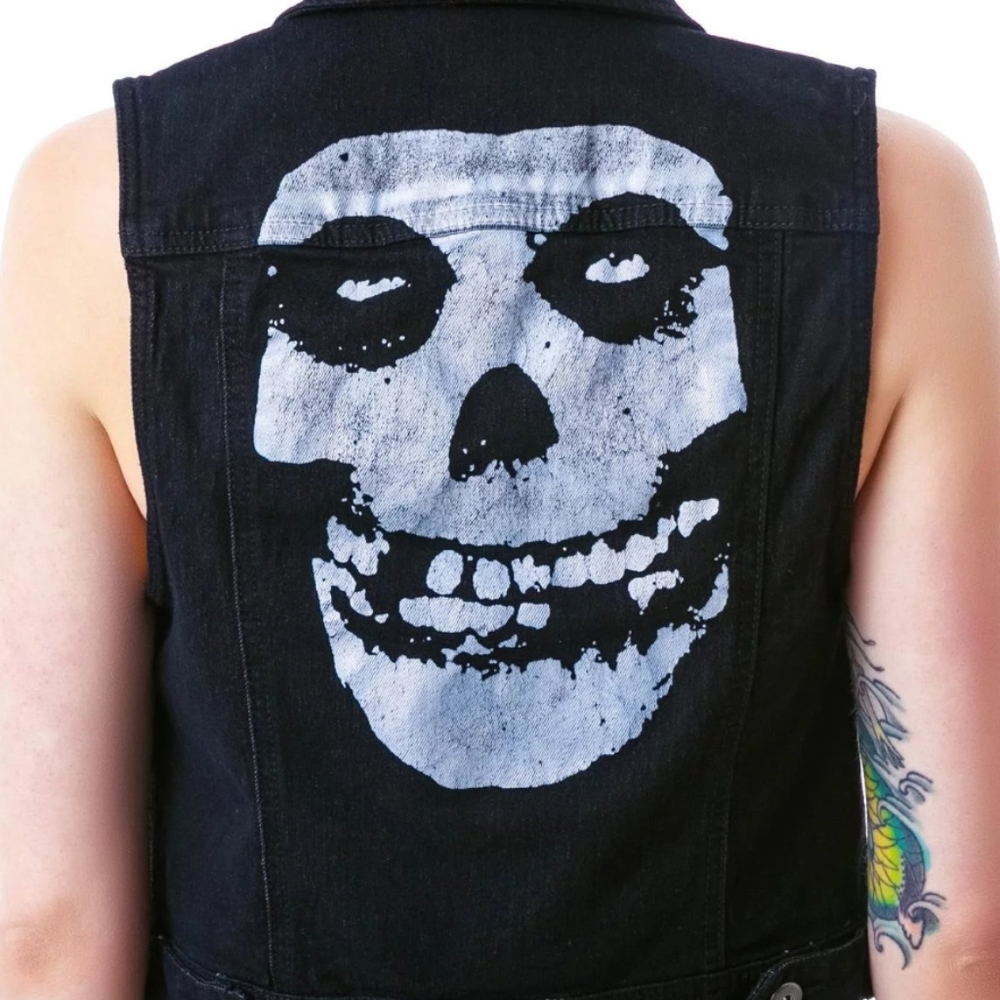 Iron Fist Misfits Black Denim Vest